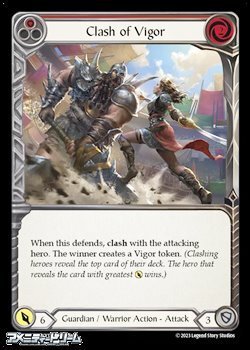 画像1: 【EN Rainbow Foil】Clash of Vigor(177)