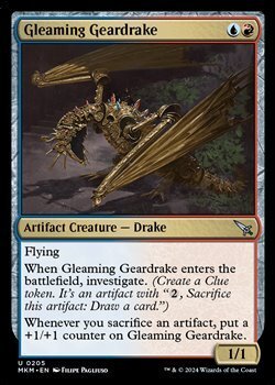 画像1: 【英語】煌く機械ドレイク/Gleaming Geardrake