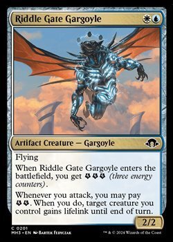 画像1: 【英語Foil】謎の門のガーゴイル/Riddle Gate Gargoyle