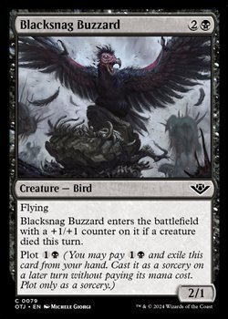 画像1: 【英語Foil】黒鉤のノスリ/Blacksnag Buzzard