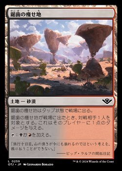 画像1: 【日本語Foil】鋸歯の痩せ地/Jagged Barrens