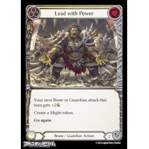 画像: 【EN Rainbow Foil】Lead with Power(153)