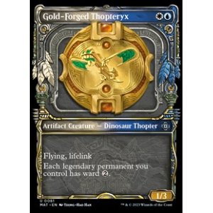 画像: ☆特殊系【英語】黄金造りの飛竜機械/Gold-Forged Thopteryx