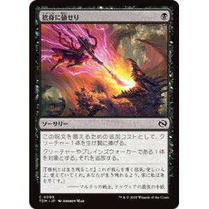 画像: 【日本語】捨身に値せり/Worthy Cost