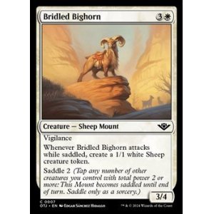 画像: 【英語】手綱付きの大角/Bridled Bighorn