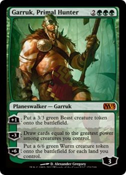 画像1: 【英語】原初の狩人、ガラク/Garruk, Primal Hunter (1)