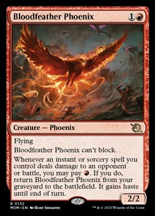 画像1: 【英語】血羽根のフェニックス/Bloodfeather Phoenix (1)